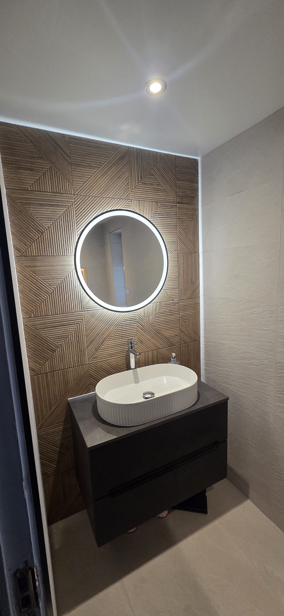 Recent bathroom renovation by K&B Remodeling